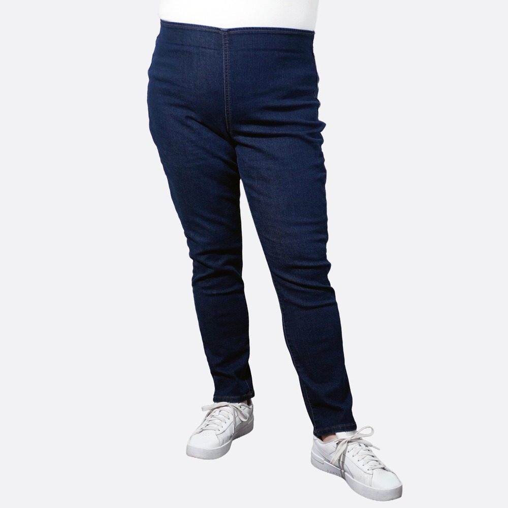 Sofia Jeans Curvy High Rise Pull On Jeggings Dark Midnight Wash Plus Size 1X XL